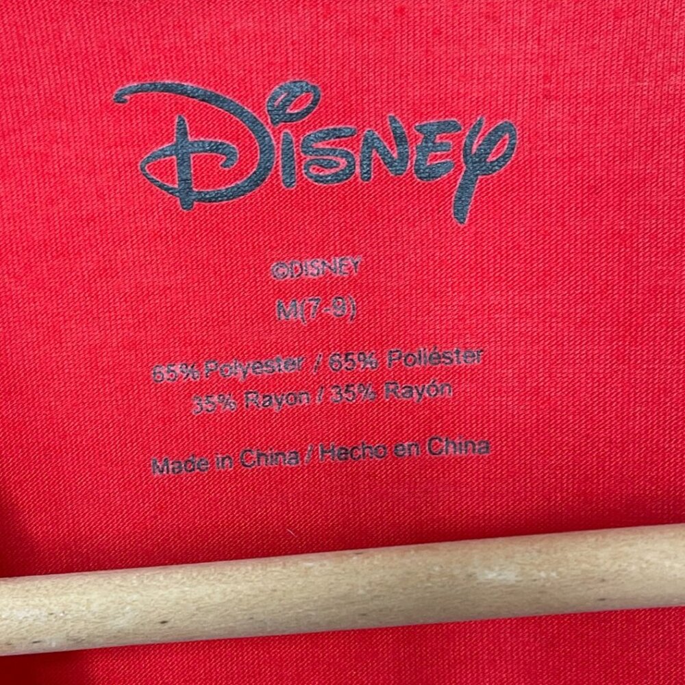DISNEY | Casual Red Character Mickey, Minnie, & Pluto Classic Tee | Size M - Picture 5 of 7